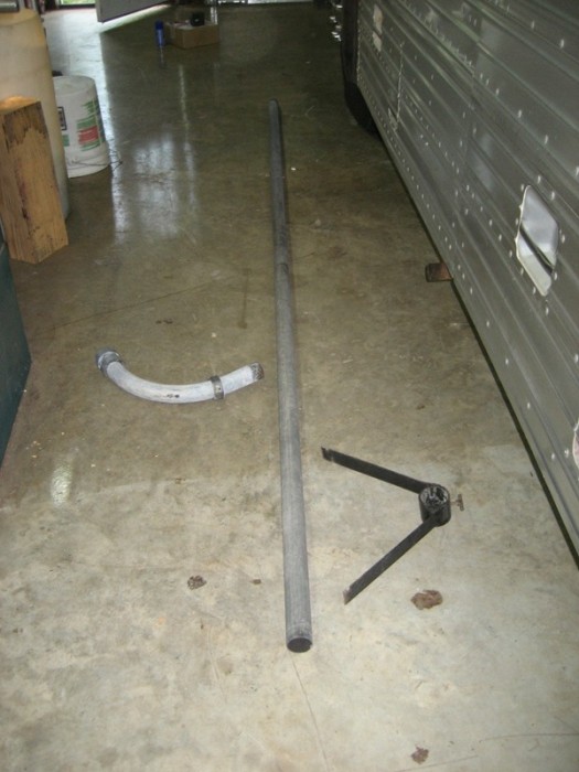exhaust disassembled
