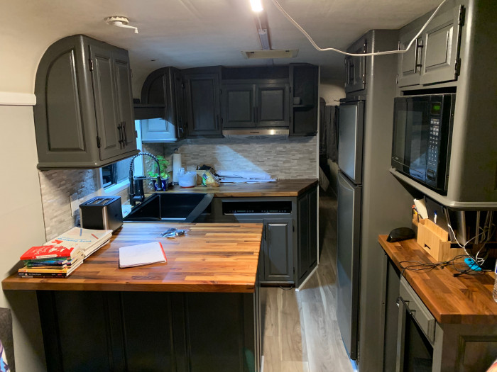 Almost there, countertops and flooring done!